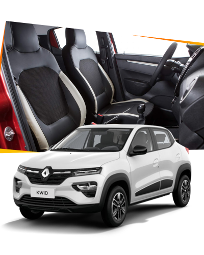 Detalhes do produto Banco de couro sintético para Kwid - Cores personalizadas